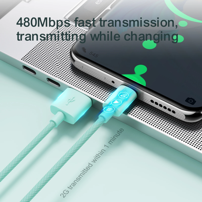Joyroom - Joyroom USB-C till USB-A kabel 1m - Rosa