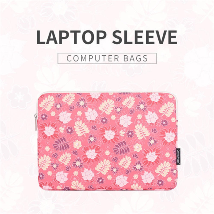 CANVASARTISAN - CANVASARTISAN Datorfodral 14'' Printing Leaf Flower H24-01 - Rosa
