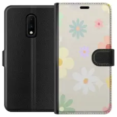 Gustaf - Pl&aring;nboksfodral till OnePlus 7 med fejdande blommor