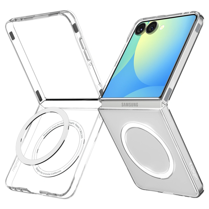 Spigen - Spigen Galaxy Z Flip 7 Mobilskal Magsafe Airskin - Clear/Vit