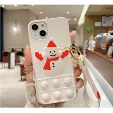 OEM - SnowMan Silicone Skal iPhone X / XS - Vit