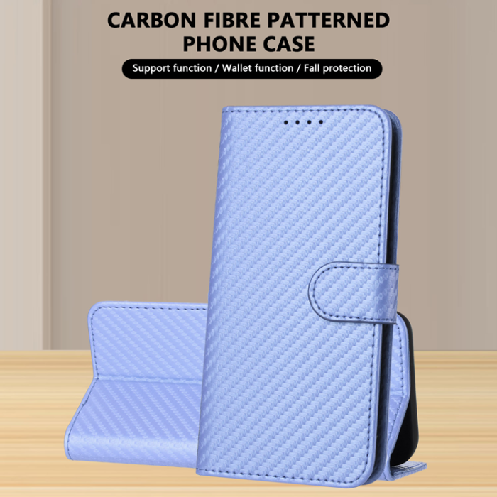 A-One Brand - Xiaomi 17 Pro Konstläder Plånboksfodral Carbon Fiber