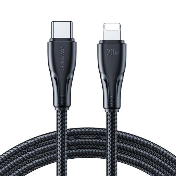 Joyroom - Joyroom Surpass USB-C till Lightning kabel 20W 3m - Svart
