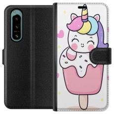 iSecrets - Pl&aring;nboksfodral till Sony Xperia 5 IV med Glad enh&ouml;rning