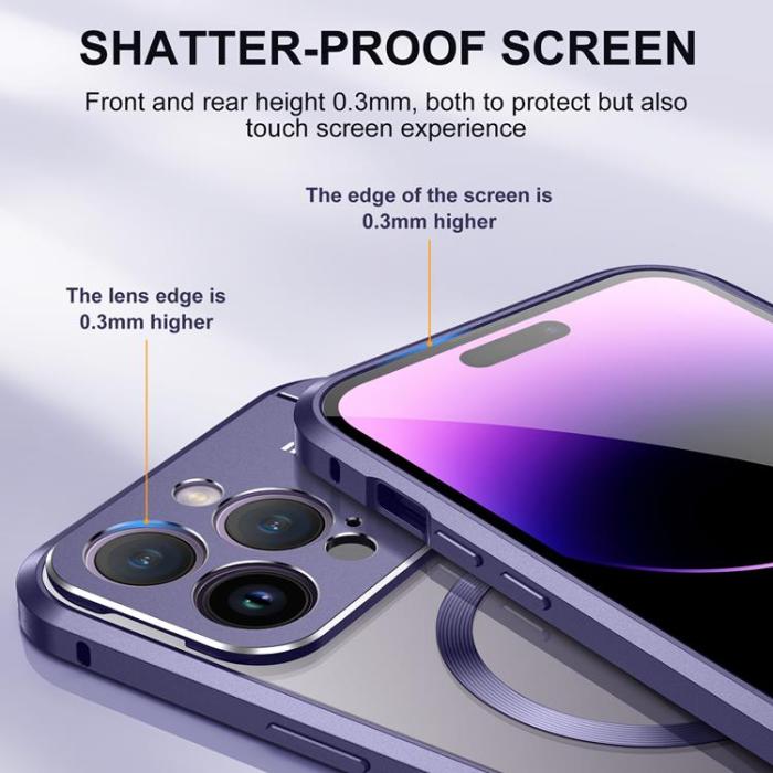 OEM - iPhone 15 Pro Mobilskal Magsafe Aroma Kickstand - Svart