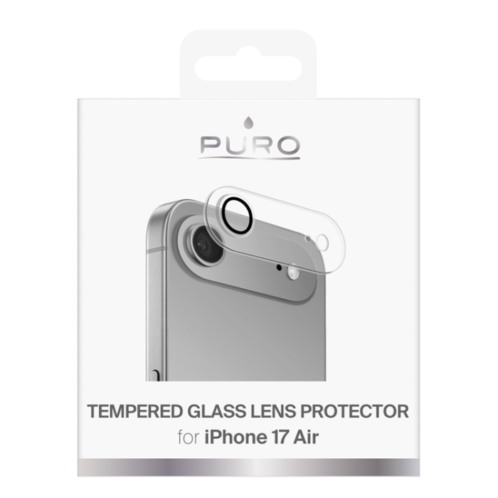 Puro - Puro iPhone 17 Air Härdat Glas Kameraskydd - Clear