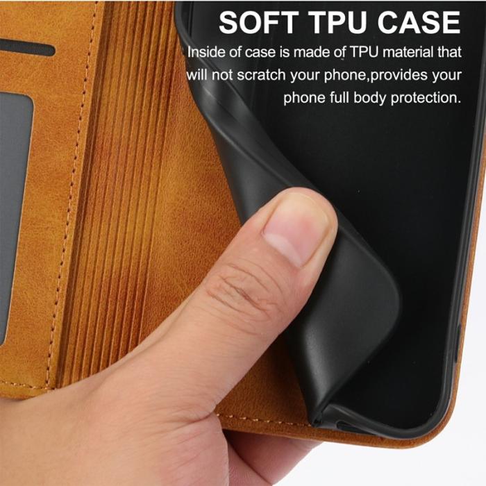 OEM - Samsung Galaxy S26 Fodral Konstläder Plånboksfodral - Gul