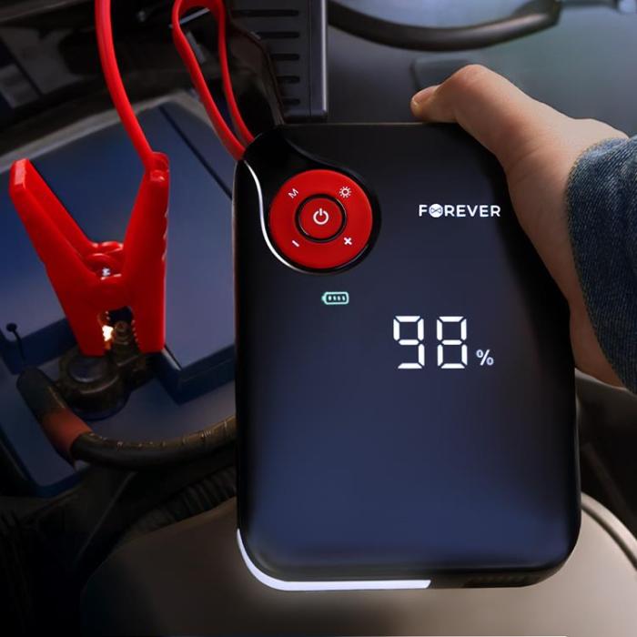 Forever - Forever 4in1 Starthjälp 26.64Wh - Svart/Röd