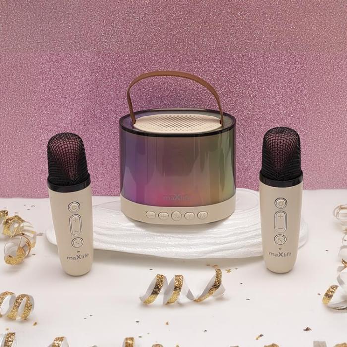 Maxlife - Maxlife Bluetooth Mikrofon och Högtalare MXKS-200 - Vit