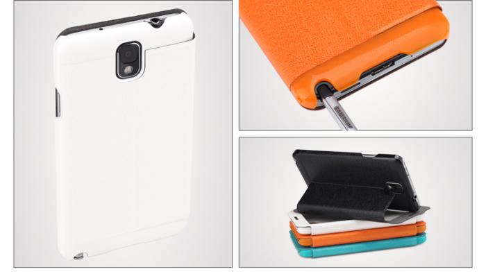 ROCK - Rock Excel Window Cover Fodral till Samsung Galaxy Note 3 (Vit)