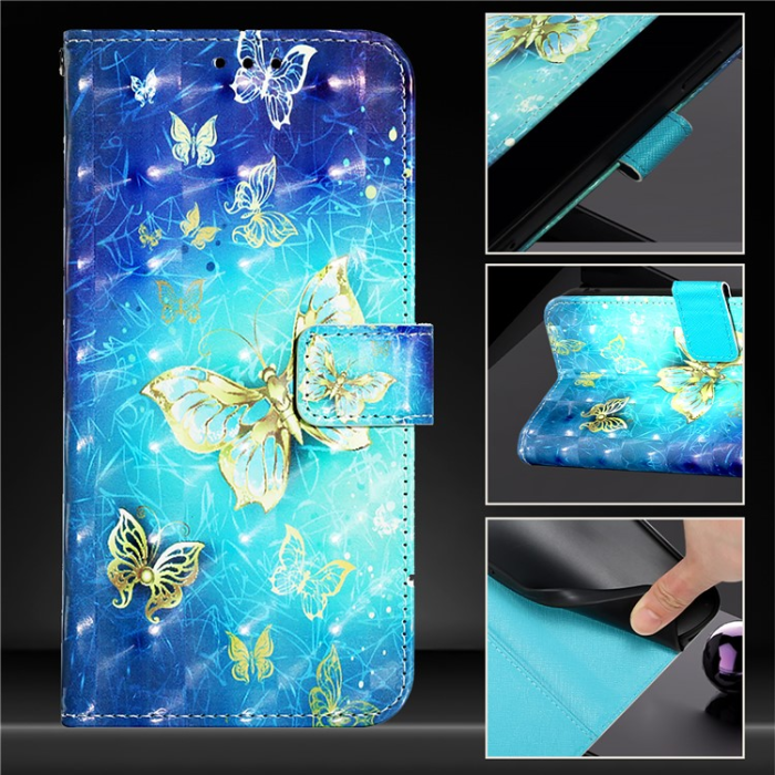 A-One Brand - iPhone 16e Plånboksfodral Printing Pattern Med Rem