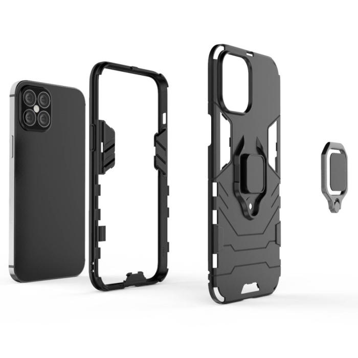 OEM - Hybrid Ring MobiliPhone 12 Pro Max Skal - Svart