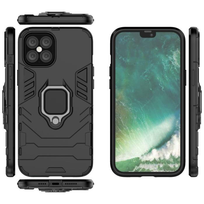 OEM - Hybrid Ring MobiliPhone 12 Pro Max Skal - Svart
