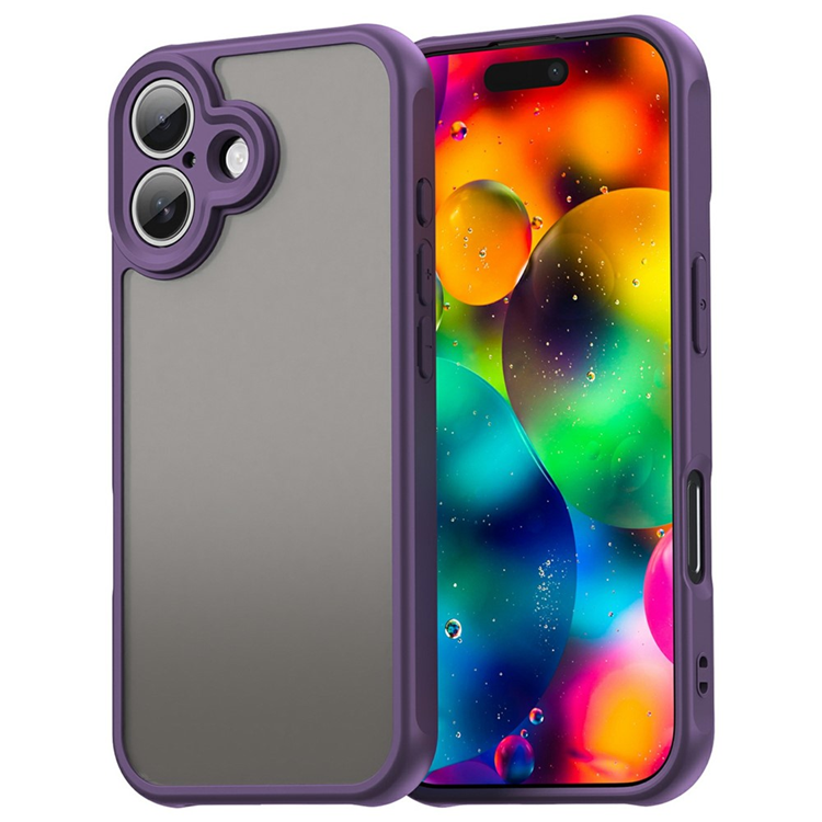 Mobilskal till iPhone 17 Frostade krockkuddar Drop Proof - Lila | 2353 | AlltMobil