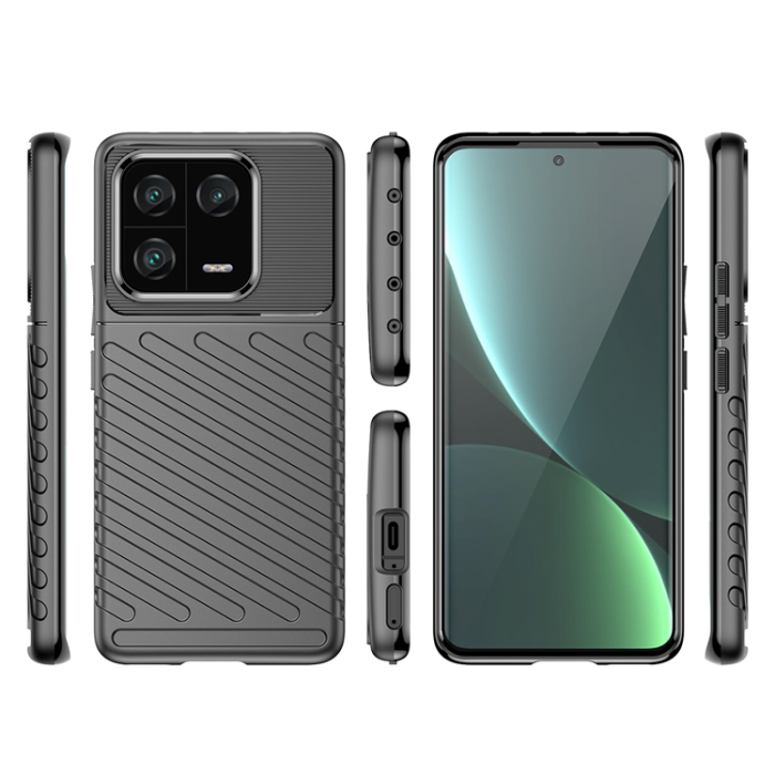 OEM - Xiaomi 13 Pro Skal Thunder Silicone Armor - Svart