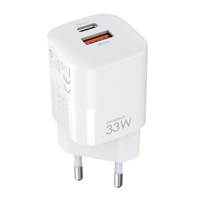 Choetech - Choetech Snabbladdare 33W USB-C - Vit