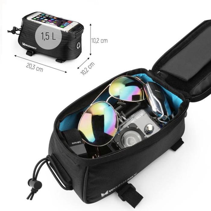 Wozinsky - Wozinsky Cykelväska Front Ram Telefonfodral 6.5 tum 1.5L