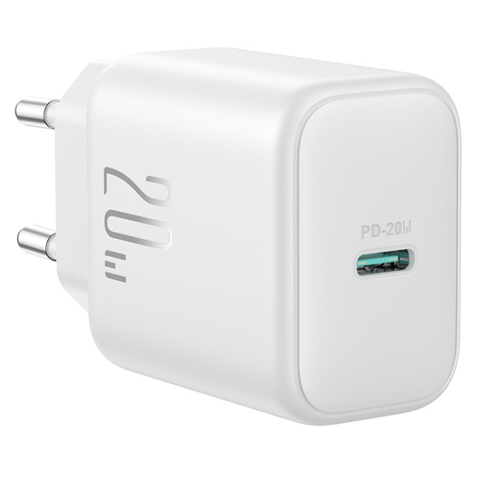 Joyroom - JOYROOM Snabbladdare 20W USB-C EU JR-TCF20 PD - Vit