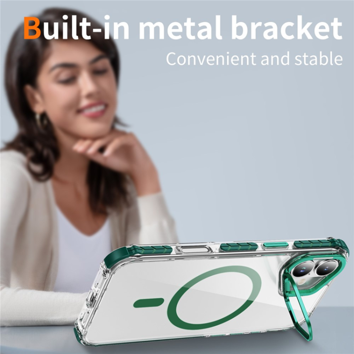 A-One Brand - iPhone 17 Mobilskal MagSafe Kickstand - Grön