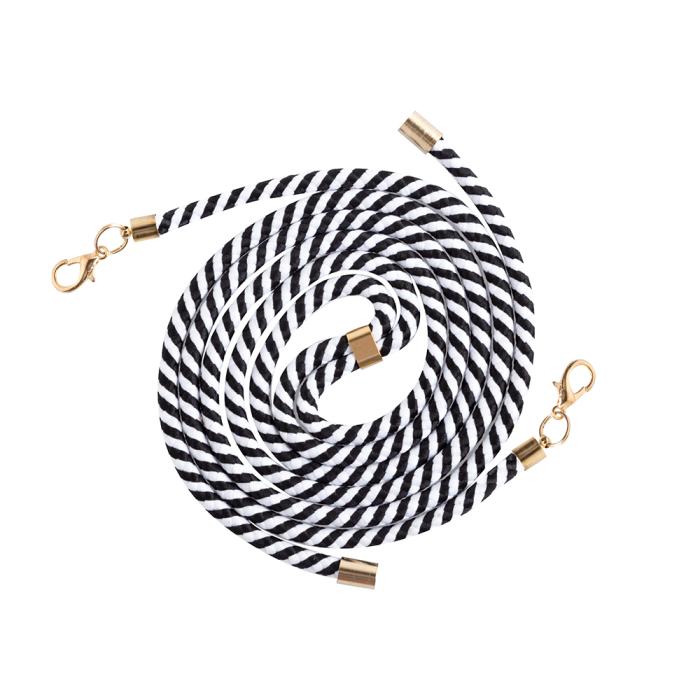 Boom of Sweden - Boom iPhone 13 skal med mobilhalsband- Rope BlackWhite