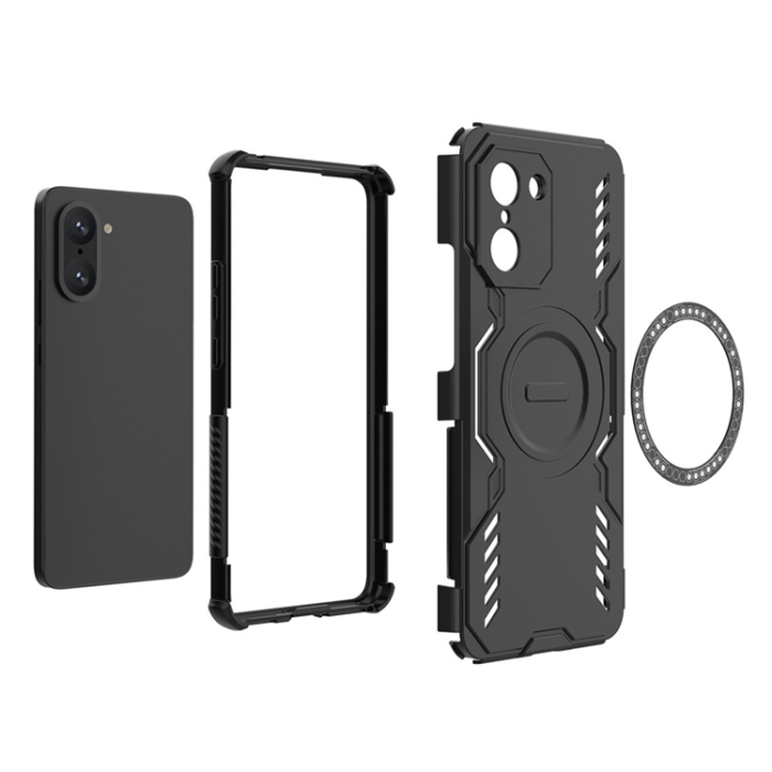 A-One Brand - OnePlus Nord CE5 Mobilskal MagSafe Butterfly Armor Hollow - Grön