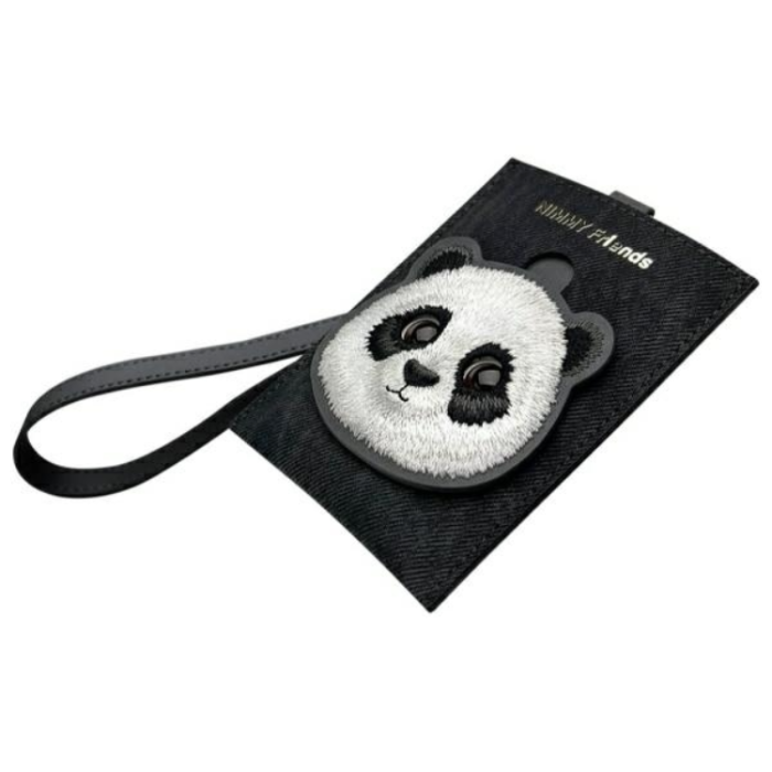 NIMMY - Nimmy Korthållare Big Eyed Pet 2.0 Panda - Svart