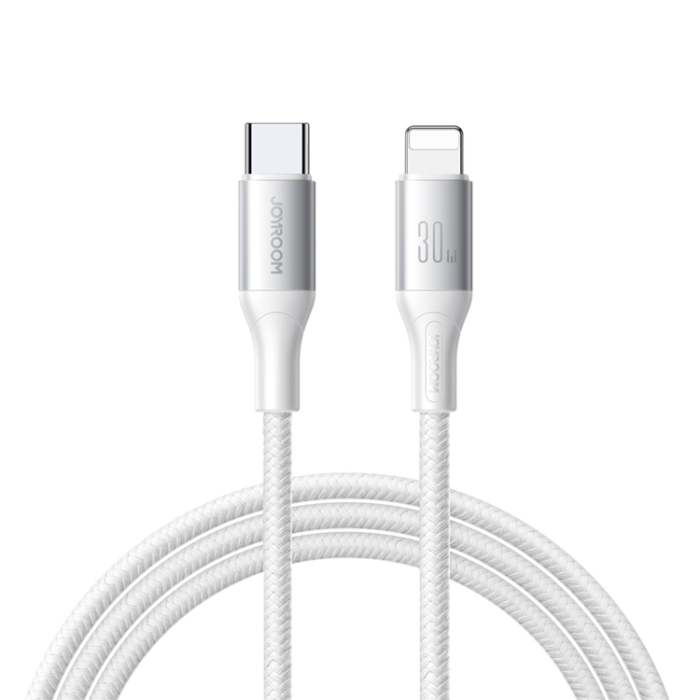 Joyroom - Joyroom USB-C till Lightning kabel 30W 1m Flash S-A28 - Vit