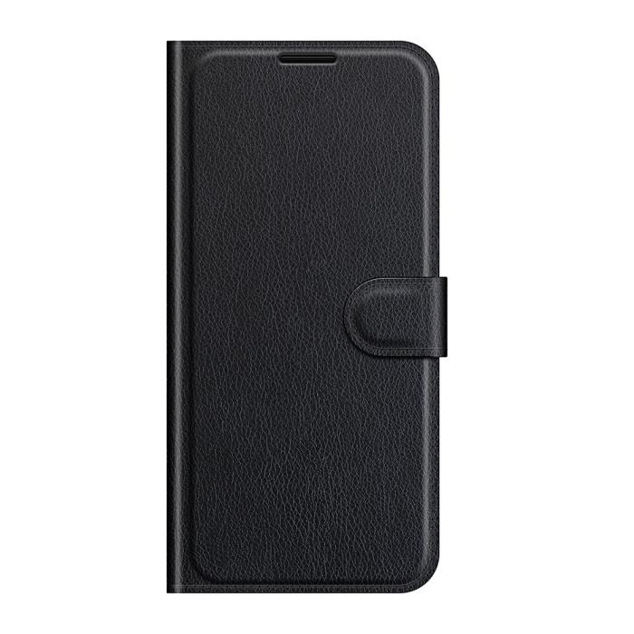 A-One Brand - Litchi Plånboksfodral Galaxy A22 4G - Svart