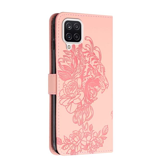 A-One Brand - Tiger Flower Plånboksfodral till Galaxy A22 4G - Rosa