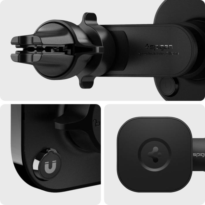 UTGATT1 - Spigen ITS12 Magnetic Magsafe Vent Car Mount - Svart