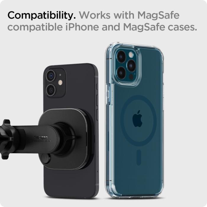 UTGATT1 - Spigen ITS12 Magnetic Magsafe Vent Car Mount - Svart