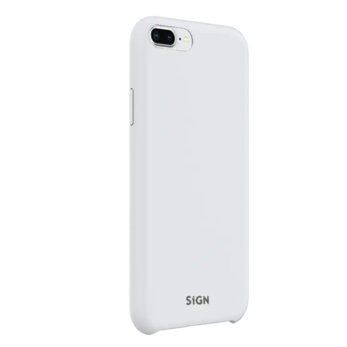 SiGN - SiGN iPhone 7/8 Plus Skal Liquid Silicone - Vit