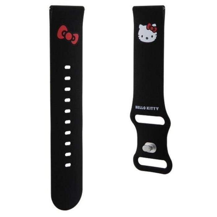 Hello Kitty - Hello Kitty Galaxy Watch (22mm) Armband Kitty Head Silikon - Svart