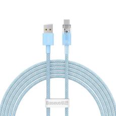 BASEUS - Baseus USB-C till USB-A kabel 2m 100W - Blå