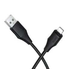 Hoco - HOCO USB-A till Lightning Kabel 2.4A 1m Silikon X124 - Svart