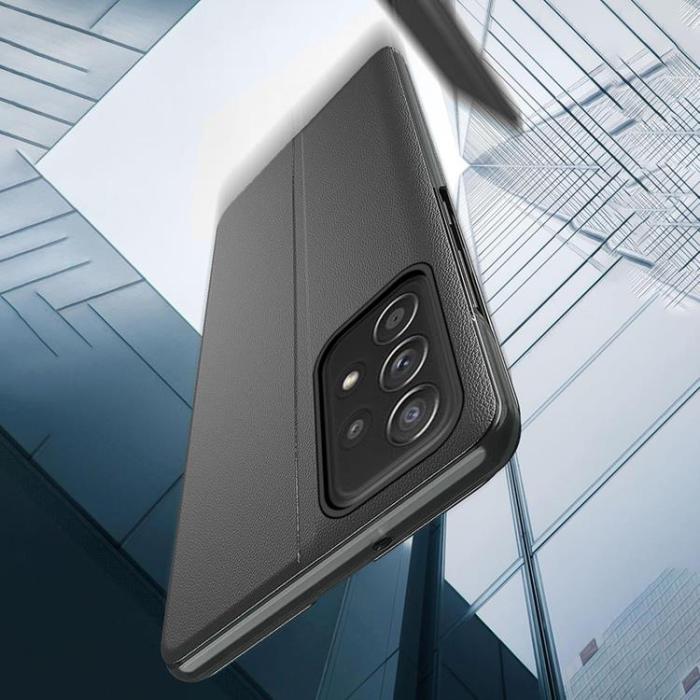 UTGATT - Galaxy A33 5G Fodral Eco Läder View - Blå