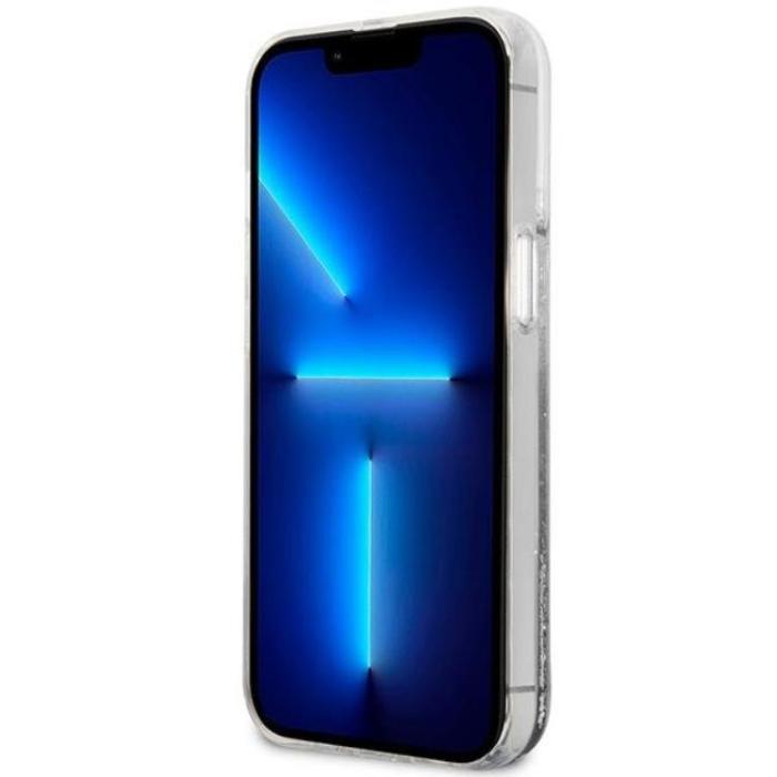 Guess - Guess iPhone 14 Mobilskal Liquid Glitter Marble - Vit