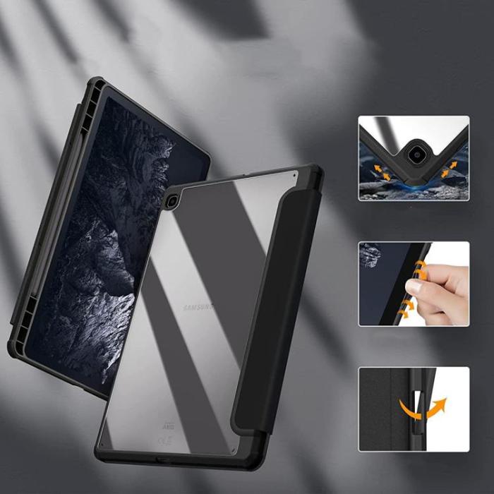 Tech-Protect - Galaxy Tab S6 Lite (2020/2022) Fodral Hybrid Smart - Svart