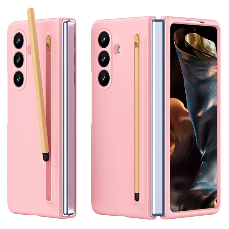 Mobilskal till Galaxy Z Fold7 med Härdad Glas Och Stylus - Rosa | 2353 | AlltMobil