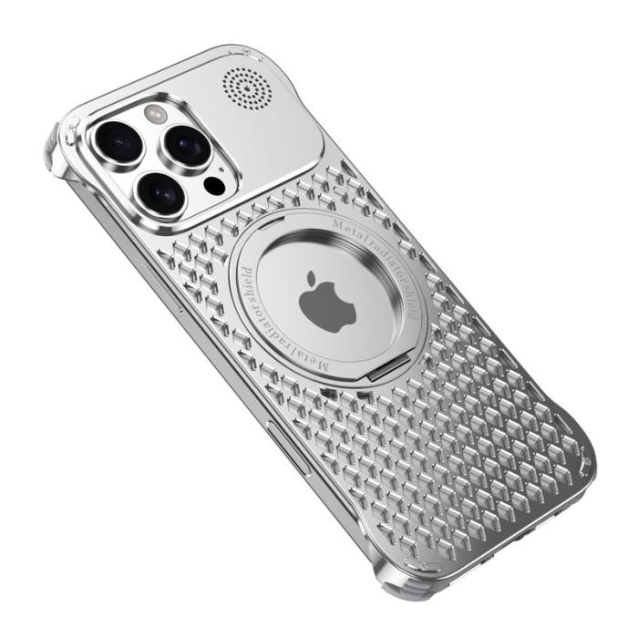 R-JUST - R-JUST RJ64 Mobilskal till iPhone 16 Pro Max Aluminium Silver