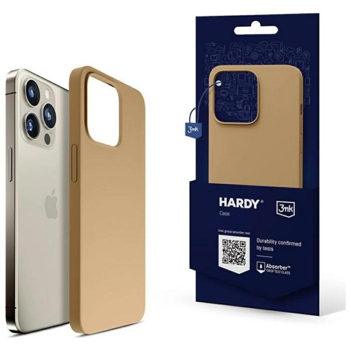 3MK - 3MK iPhone 15 Pro Mobilskal MagSafe Hardy - Mörk guld