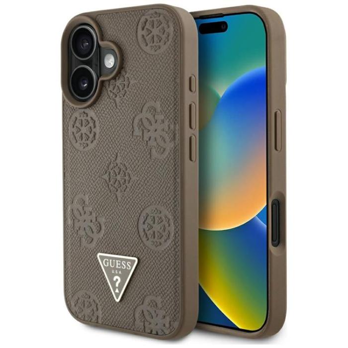 Guess - Guess iPhone 16 Mobilskal MagSafe Hot Stamp Peony Triangle