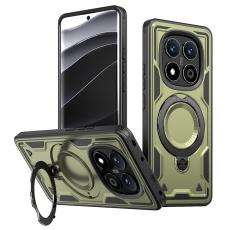N/A - Mobilskal till Xiaomi Redmi Note 14 Pro 5G Plast Milit&auml;rt Skydd - Olivgr&ouml;n