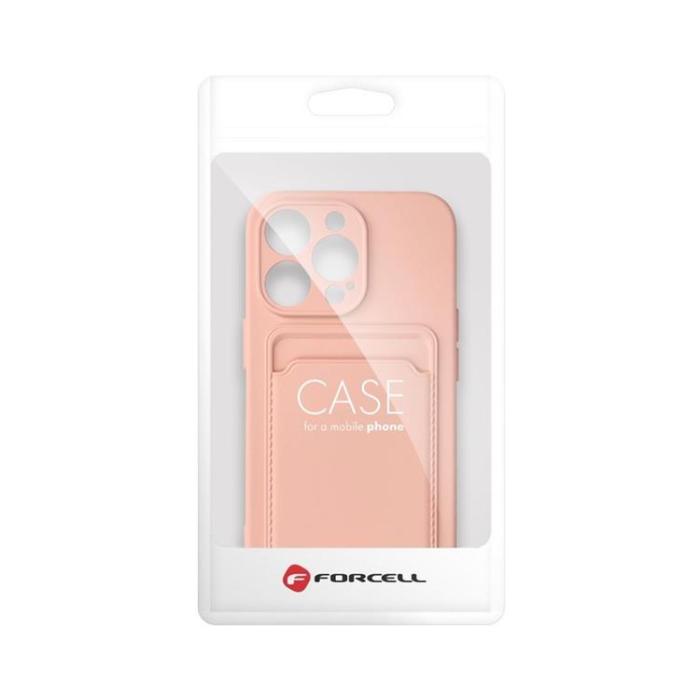 Forcell - Forcell iPhone 12/12 Pro Skal Korthållare - Rosa