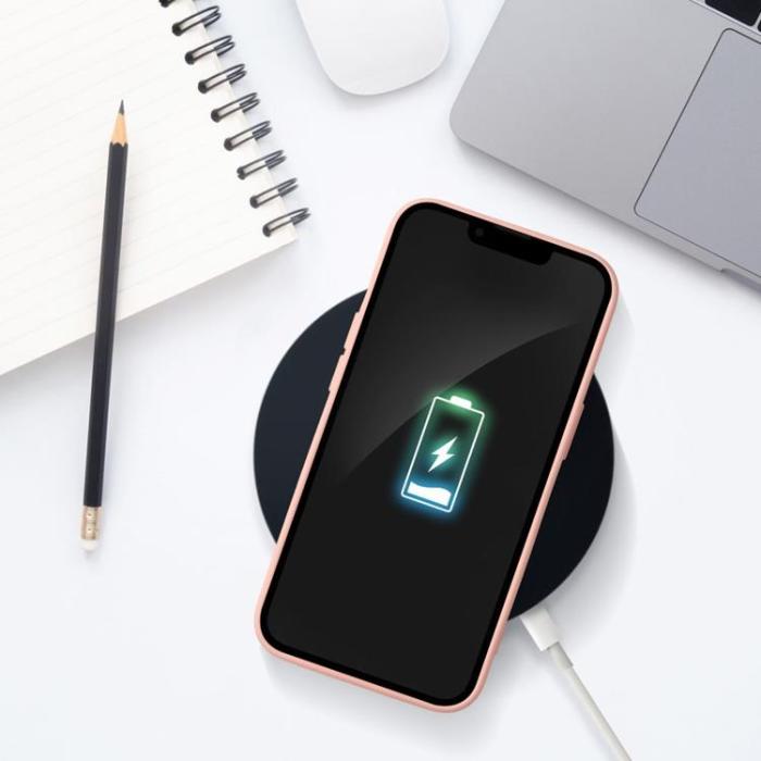Forcell - Forcell iPhone 12/12 Pro Skal Korthållare - Rosa
