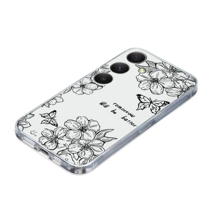 OEM - Mobilskal till Samsung Galaxy A57 Mönstertryck Stöttålig TPU - Butterfly Flower