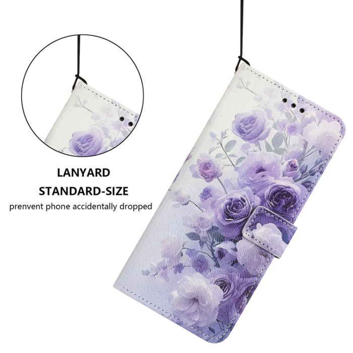 A-One Brand - Sony Xperia 10 VII Plånboksfodral Pattern Printing - Lila Rose