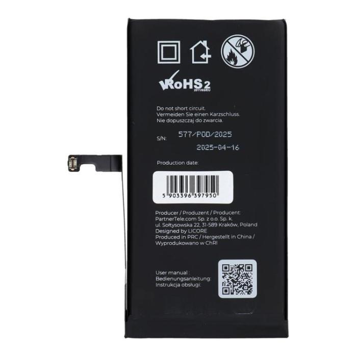 A-One Brand - iPhone 15 Plus Batteri 4383mAh LICORE