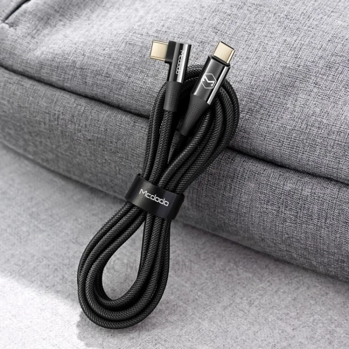 MCDODO - MCDODO USB-C - USB-C 100W Kabel 1.2M CA-832 - Svart