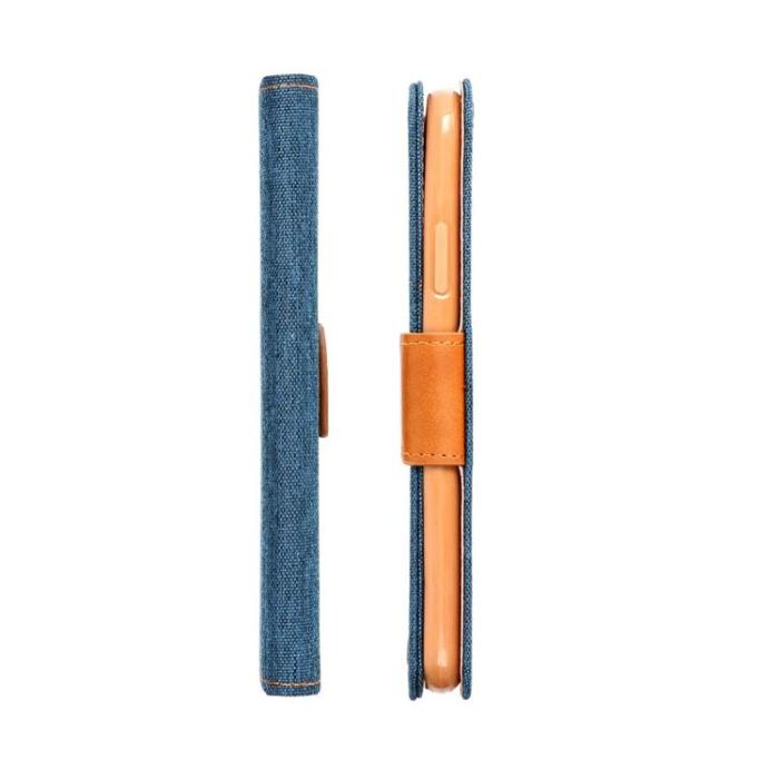 OEM - Xiaomi Redmi Note 13 5G Plånboksfodral Canvas - Marinblå